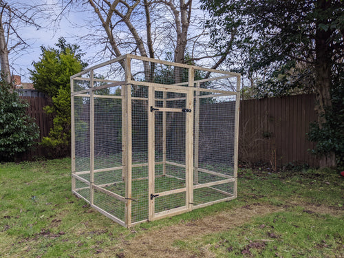 Walk in chicken run rabbit run cage enclosure size 6ft 1.8m